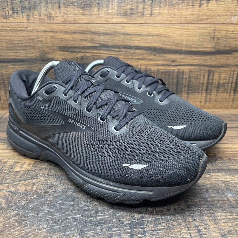 Brooks Ghost 15 Mens 11 Wide 2E Black Running Shoes 1103932E020 DNA LOFT v2